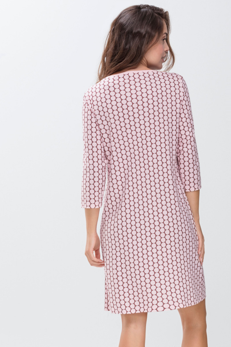 Nachthemd - mit 3/4 Ärmel, einem Rundhalsausschnitt, einem Punkte-Print – Bild 2